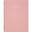 Agenda Galway - 1 semaine sur 2 pages - 22 x 28 cm - rose - Oberthur