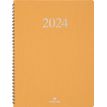 Agenda Galway - 1 semaine sur 2 pages - 22 x 28 cm - moutarde - Oberthur