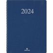 Agenda Galway - 1 semaine sur 2 pages - 22 x 28 cm - bleu marine - Oberthur