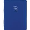 Agenda à spirale Portland - 1 semaine sur 2 pages - 22 x 28 cm - bleu - Oberthur