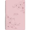 Agenda à spirale Primrose - 1 semaine sur 2 pages - 22 x 28 cm - rose - Oberthur