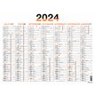 3664447154749-Calendrier Fluo - 7 mois par face - 21 x 26,5 cm - orange - Oberthur-P_405149392_2-1