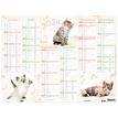 3664447151427-Calendrier Chats 4 saisons - 6 mois par face - 32 x 42 cm - Oberthur-P_405149419_2-1
