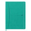 Agenda à élastique Signature - 1 semaine sur 2 pages - 18 x 25 cm - turquoise - Oxford
