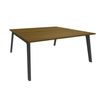 Burocean Steely - bureau - rechthoekig - walnoot