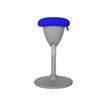 OfficePro Culbuto - kruk - polyurethaan - blauw