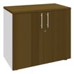 Burocean PRO - keukenkast - 1 planken - 2 deuren - walnoot, parelwit