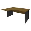 Burocean Dual - bureau - L-vormig (links) - walnoot