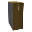 Burocean Tower - Opslageenheid - 3 planken - met melamine gecoate spaanplaat - walnoot, antraciet