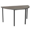 Burocean Réunion - tafel - halve maan - grijs eiken