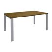 Burocean Aéris - Tafel - rechthoekig - walnoot - aluminium basis