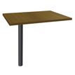 3253310379572-Extension IDRA/DUAL sur pied tube - 80 x 60 cm - Pied anthracite - plateau imitation noyer-P_405152532_1-0