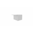 3617350000245-Module d'accueil PMR GUEST - extrémité gauche - L100 x H74 cm - corps blanc plateau blanc (habil-P_405153291_1-0