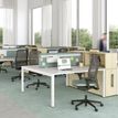 3617350003703-Bureau Bench ARIAL - L140 x P165 cm - plateau blanc - pieds blancs-P_405153439_2-1