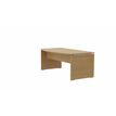Eol Moka - executive desk - gebogen - licht eiken