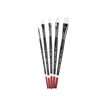 086366799512-Angelus - Pack de 5 pinceaux - usé bombé, rond, plat, biseauté - taille : 2, 6, 10, 1/2-P_405154260_2-0