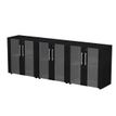 Artarredi Flora - boekenkast - 3 planken - 3 deuren - zwarte as, black veined frassino