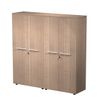 Artarredi Flora Medium-High - boekenkast - 3 planken - 4 deuren - scheefkelk kers