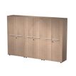 Artarredi Flora Medium-High - boekenkast - 3 planken - 6 deuren - scheefkelk kers