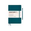 4004117616099-Leuchtturm1917 - Carnet de notes rigide - composition B5 - ligné - bleu pétrole-P_405155471_1-0