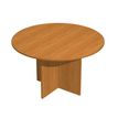 Artexport Presto - tafel - rond - lichte walnoot