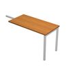 Artarredi Presto Venere Plus - bureau met zijplaatcomponent - rechthoekig - lichte walnoot