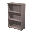 7331910009665-Bibliothèque mi-haute Trend - L80xP35xH120 cm - 2 étagères - imitation frêne Toscan-P_405165811_1-0