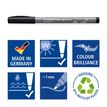 4007817099414-STAEDTLER Pigment pen 379 - 2 feutres - pointe ogive 1 mm - noir intense-P_405177295_4-3