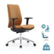 OfficePro SHERMAN PU - Stoel - armsteunen - T-vormig - kanteling - polyurethaan - goud