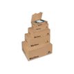 Logistipack XS - postdoos - 24.5 cm x 14.5 cm x 3.3 cm - bruin - pak van 15