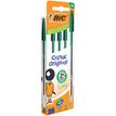 3086123734562-BIC Cristal Original - 4 Stylos à bille 4 couleurs - vert - 1 mm - pointe moyenne-P_405184359_1-0