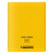CONQUERANT - Notitieboek - geniet - 240 x 320 mm - 24 vellen / 48 pagina's - Seyès - geel - polypropyleen (PP)