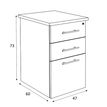 3253310197343-Caisson HT bureau - steely/stelly manager - Profondeur 60 cm - blanc perle - top bleu argi-P_405185149_2-1