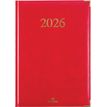 3664447206219-Agenda Kiev - 1 semaine sur 2 pages - 22 x 30 cm - rouge - Oberthur--0