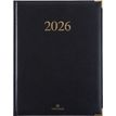 3664447206233-Agenda Kiev - 1 semaine sur 2 pages - 22 x 28 cm - noir - Oberthur--0