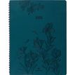 3664447204871-Agenda à spirale Primrose - 1 semaine sur 2 pages - 22 x 28 cm - vert canard - Oberthur--0