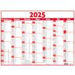 3664447209579-Calendrier Classique - 7 mois par face - 43 x 55 cm - rouge - Oberthur-P_405186421_1-0