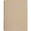 3664447208404-Agenda spiralé Galway - 1 semaine sur 2 pages - 22 x 28 cm - olive - Oberthur--0