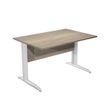 Artarredi Presto - Bureau - rechthoekig - canadian oak - chroom basis