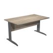 Artarredi Presto - Bureau - rechthoekig - canadian oak - mat antraciet basis