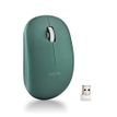 NGS Fog Pro - Muis - rechts- en linkshandig - optisch - 2 knoppen - draadloos - 2.4 GHz - USB draadloze ontvanger - groen - detailhandel - hangdoos
