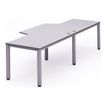 Rocada Executive - Tafel - L-vormig - grijs - aluminium basis