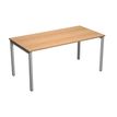 Artarredi Presto - Bureau - rechthoekig - beuken - aluminiumgrijs basis