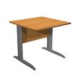 Artarredi Presto - Bureau - vierkant - lichte walnoot - RAL 7016, mat antraciet basis