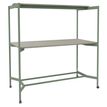 Burocean Elki - Tafel - mobiel - rechthoekig - grijs eiken - saliegroen basis