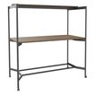 Burocean Elki - Tafel - mobiel - rechthoekig - walnoot - koolstof basis