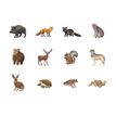 8410782200543-APLI kids - Rouleau adhésif - 360 pièces - oiseaux, animaux marins, terrestrial animals, exotic animals - 30 fe-P_405243350_3-2