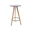 3760185023887-Mange debout BREAK - diam 60 cm - hauteur 110,5 cm - plateau blanc avec liseret noir-P_405243672_2-0