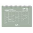 3371010529124-CALENDAR DIARY 24 Multilingue - Couverture Oslo translucide - calendar vert - 16x24 cm - Mensuel - 12 mois de de janvier à déc--0