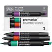 884955097267-WINSOR & NEWTON - ProMarker couleurs secondaires - marqueur double pointe - vert orange pourpre - encre à base de colo-P_405244939_1-0